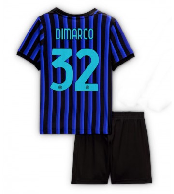 Inter Milan Federico Dimarco #32 Hemmakläder Barn 2025-26 Kortärmad (+ Korta byxor)